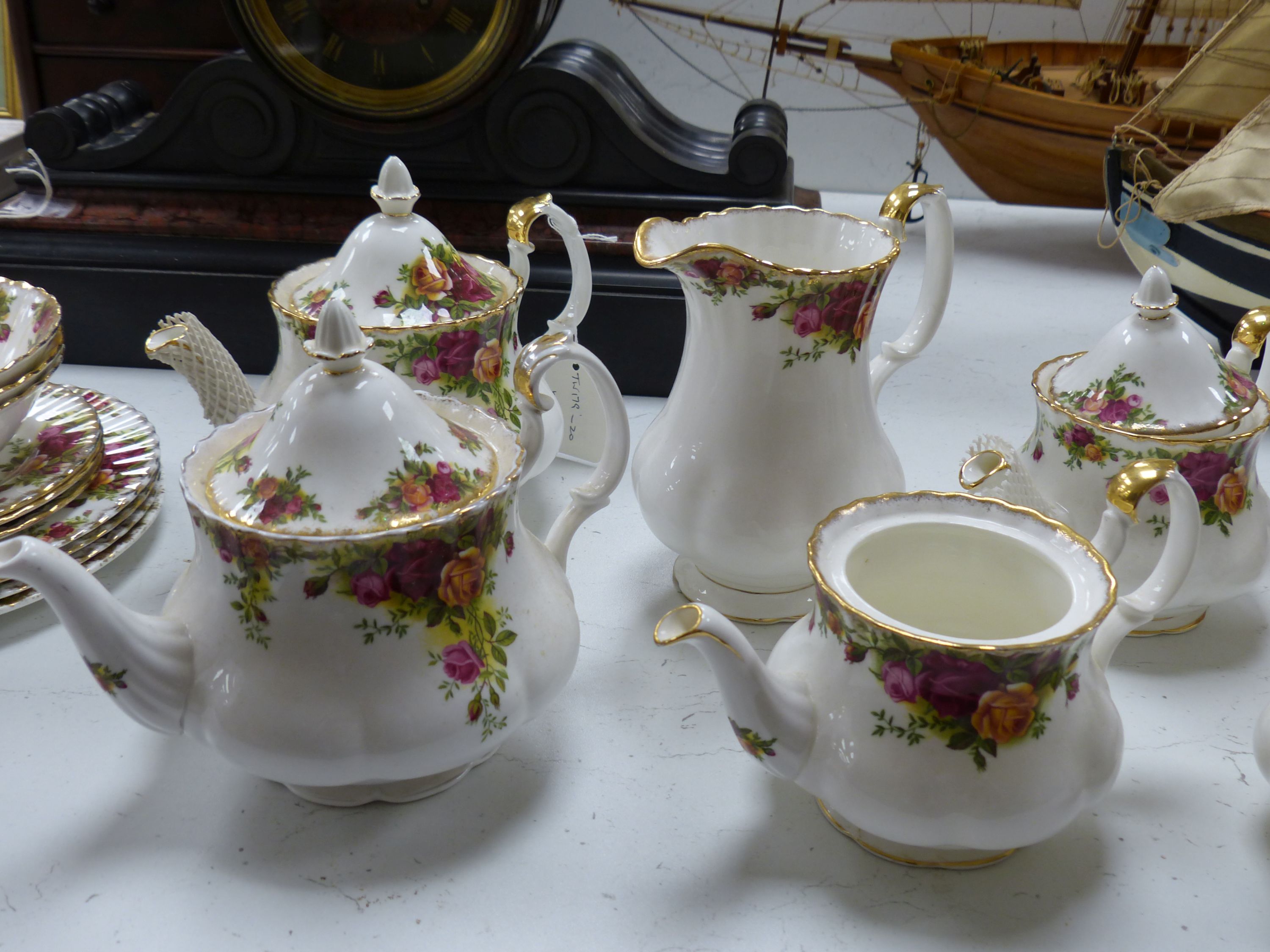 A Royal Albert Old Country Roses tea service